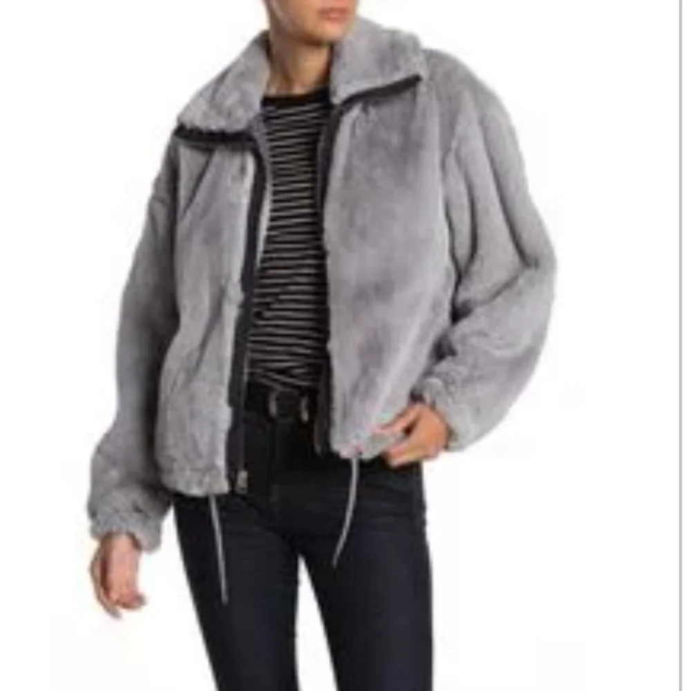 NWT Lucky Brand Faux Fur Coat